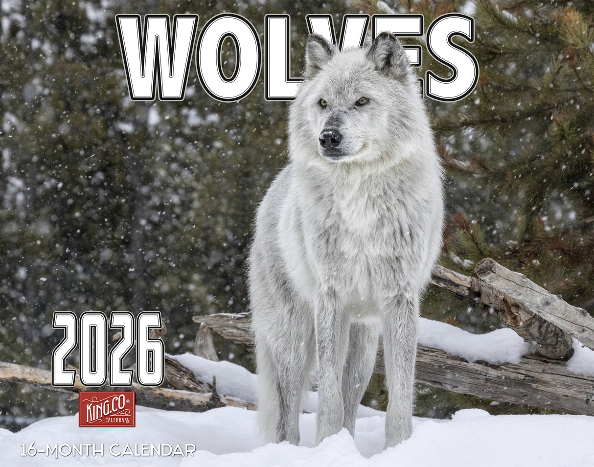 2026 Wolves Wall Calendar