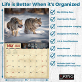 2026 Wolves Wall Calendar