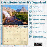 2026 Wyoming Scenic Wall Calendar