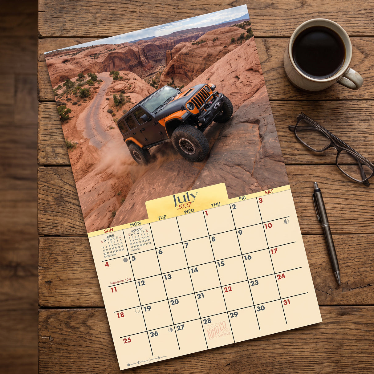 2027 Off-Road 4x4 Wall Calendar – 16-Month Adventure Photography