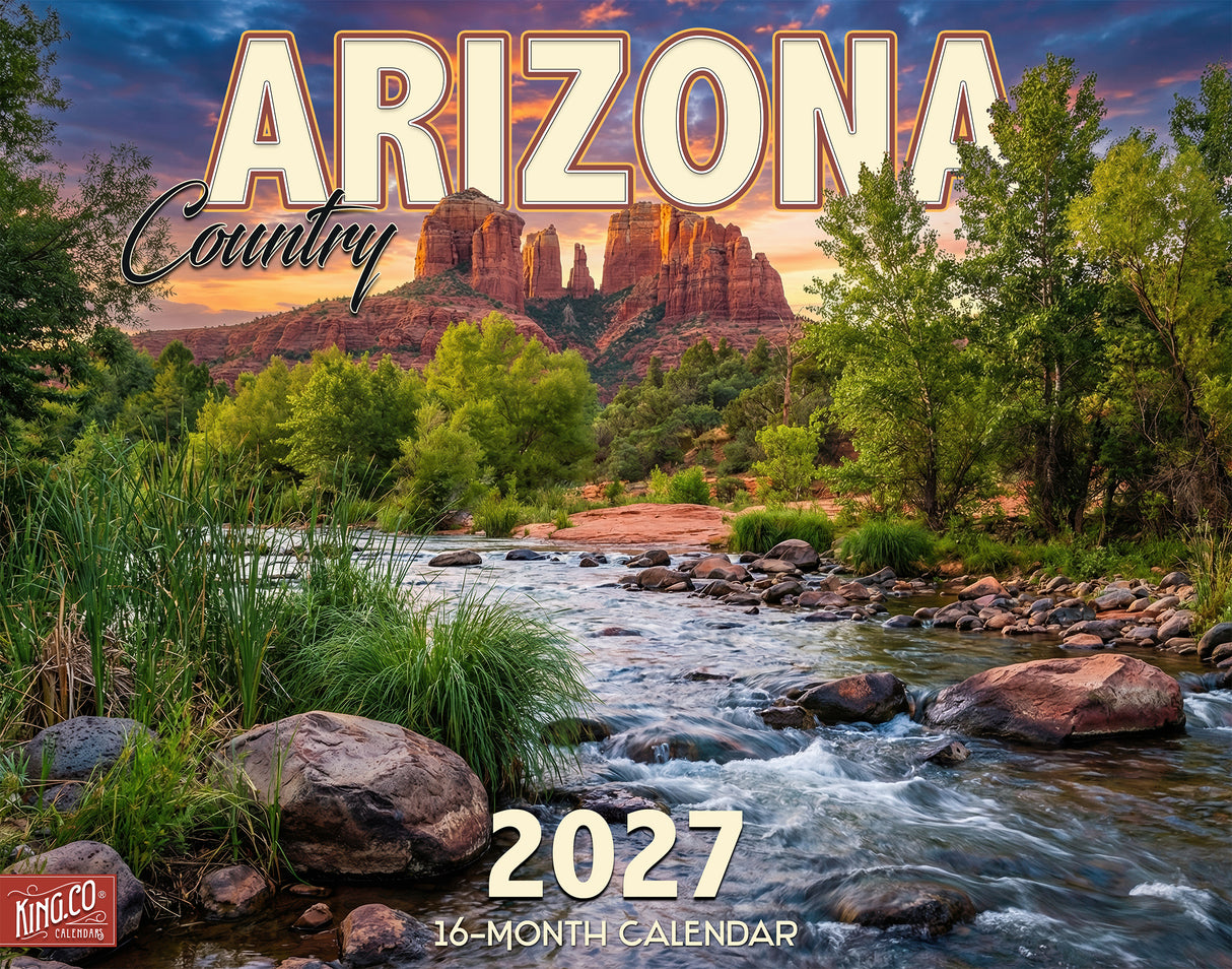 2027 Arizona Country Wall Calendar – 16-Month Scenic Photography