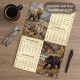 2027 Bears Country Wall Calendar – 16-Month Rustic Wildlife Art