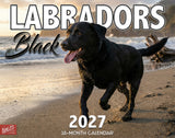 2027 Black Labs Wall Calendar – 16-Month Labrador Retriever Photography