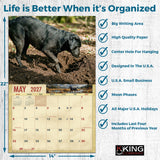 2027 Black Labs Wall Calendar – 16-Month Labrador Retriever Photography