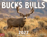 2027 Bucks & Bulls Signature Series Wall Calendar – 16-Month Deer & Elk