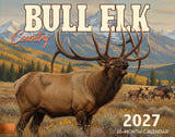 2027 Bull Elk Country Wall Calendar – 16-Month Rustic Wildlife Art