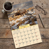 2027 Bull Elk Country Wall Calendar – 16-Month Rustic Wildlife Art
