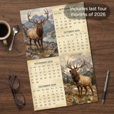 2027 Bull Elk Country Wall Calendar – 16-Month Rustic Wildlife Art