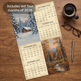 2027 Cabin in the Woods Wall Calendar – 16-Month Rustic Art