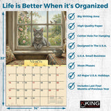 2027 Cats Meow Wall Calendar – 16-Month Cat Artwork