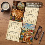 2027 Cats Meow Wall Calendar – 16-Month Cat Artwork