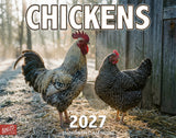 2027 Chickens Wall Calendar – 16-Month Farmyard Photography