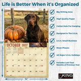 2027 Chocolate Labradors Wall Calendar – 16-Month Labrador Photography
