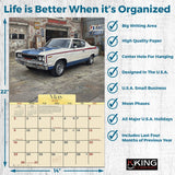 2027 Classic Muscle Cars Wall Calendar – 16-Month Photography