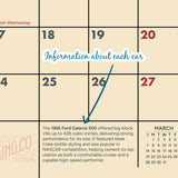 2027 Classic Muscle Cars Wall Calendar – 16-Month Photography