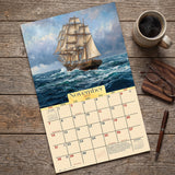 2027 Classic Sailing Ships Wall Calendar – 16-Month Nautical Artwork