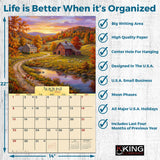 2027 Country Farms Wall Calendar – 16-Month Farm Art