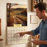 2027 Country Roads Wall Calendar – 16-Month Scenic Art
