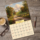 2027 Country Roads Wall Calendar – 16-Month Scenic Art