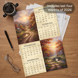 2027 Country Roads Wall Calendar – 16-Month Scenic Art