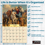 2027 Cowboy Country Wall Calendar – 16-Month Western Art