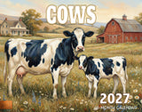 2027 Cows Wall Calendar – 16-Month Farm Art