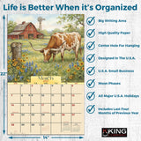 2027 Cows Wall Calendar – 16-Month Farm Art