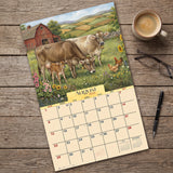 2027 Cows Wall Calendar – 16-Month Farm Art