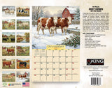 2027 Cows Wall Calendar – 16-Month Farm Art