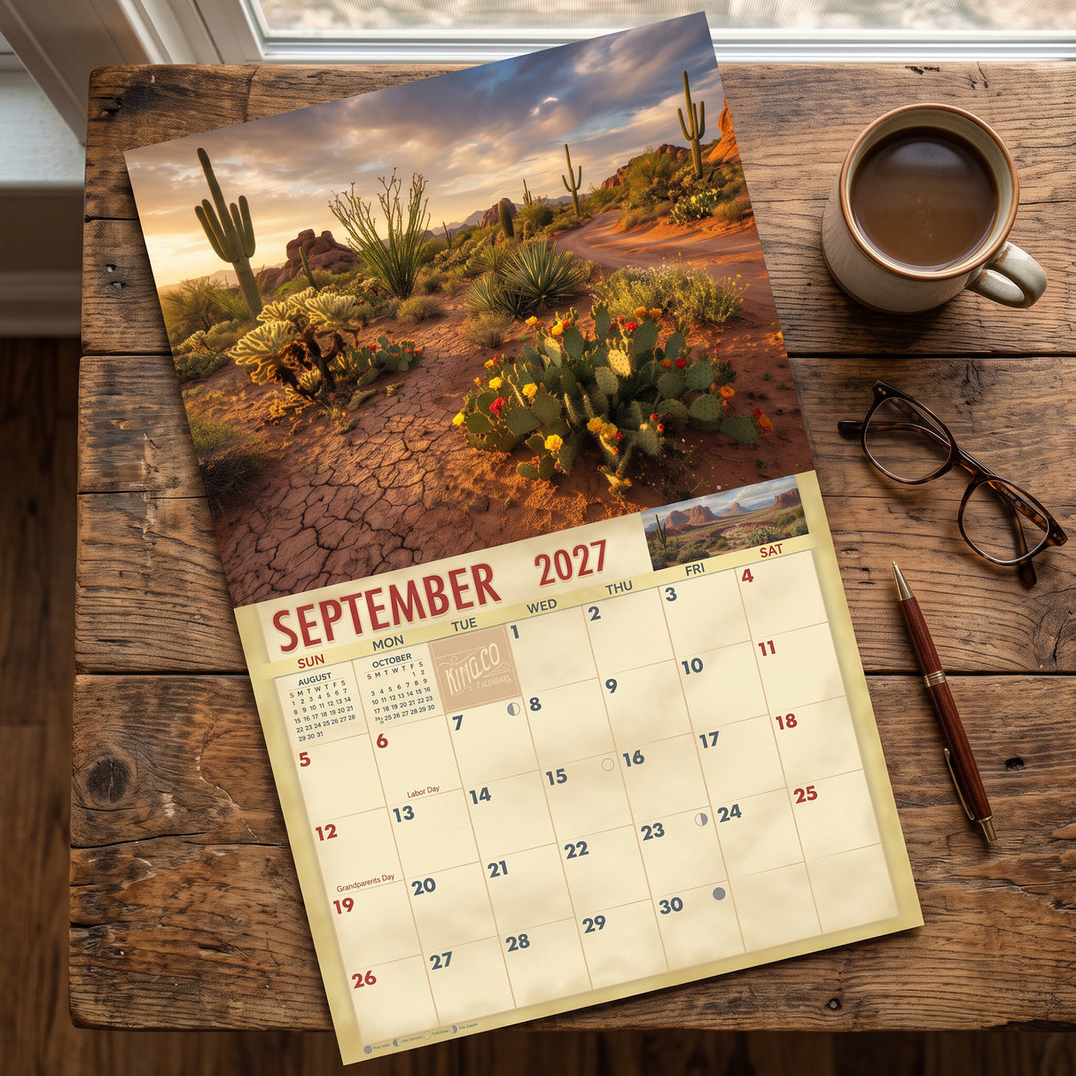 2027 Desert Country Wall Calendar – 16-Month Southwestern Photography