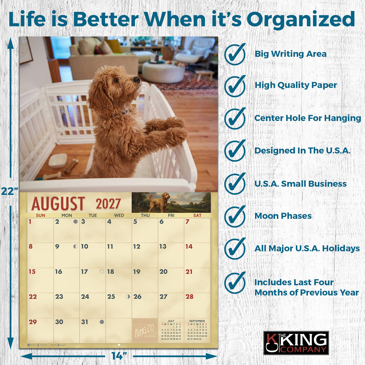 2027 Doodles Wall Calendar – 16-Month Designer Dog Photography