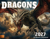 2027 Dragons Wall Calendar – 16-Month Fantasy Art
