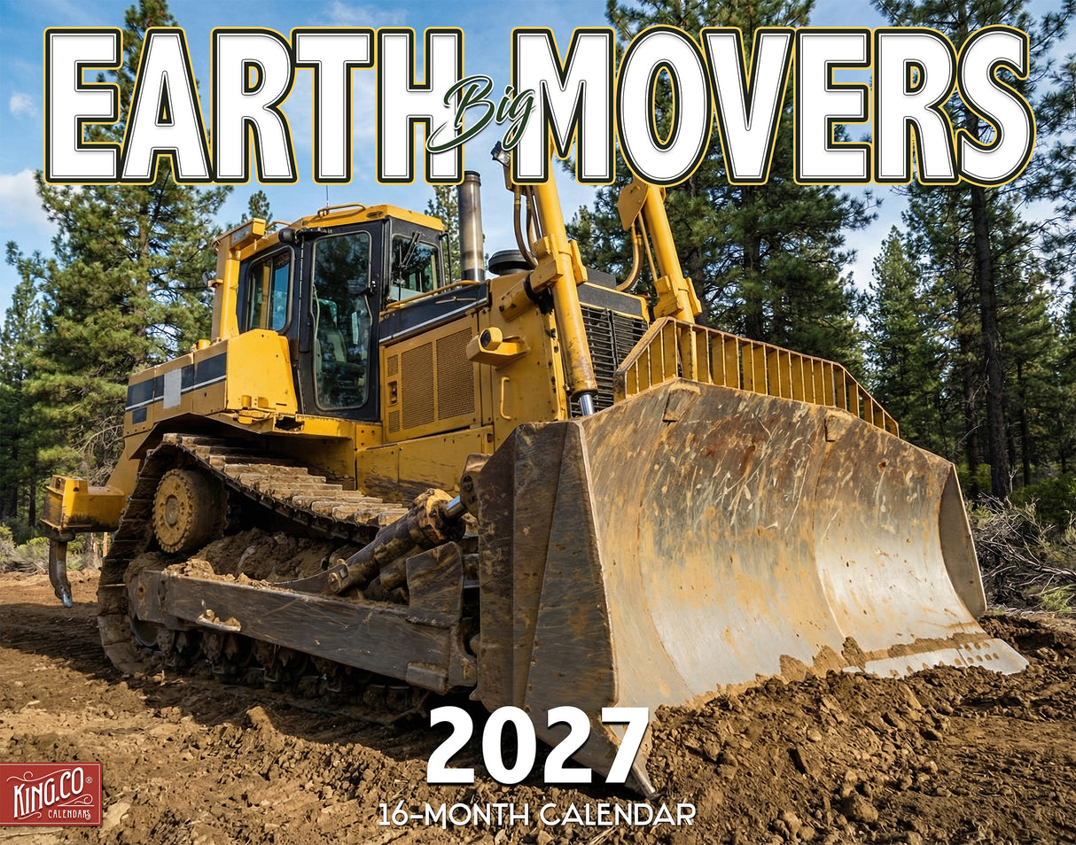 2027 Earth Movers Wall Calendar – 16-Month Heavy Equipment Photography