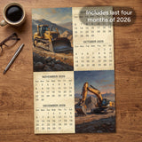 2027 Earth Movers Wall Calendar – 16-Month Heavy Equipment Photography