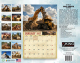 2027 Earth Movers Wall Calendar – 16-Month Heavy Equipment Photography