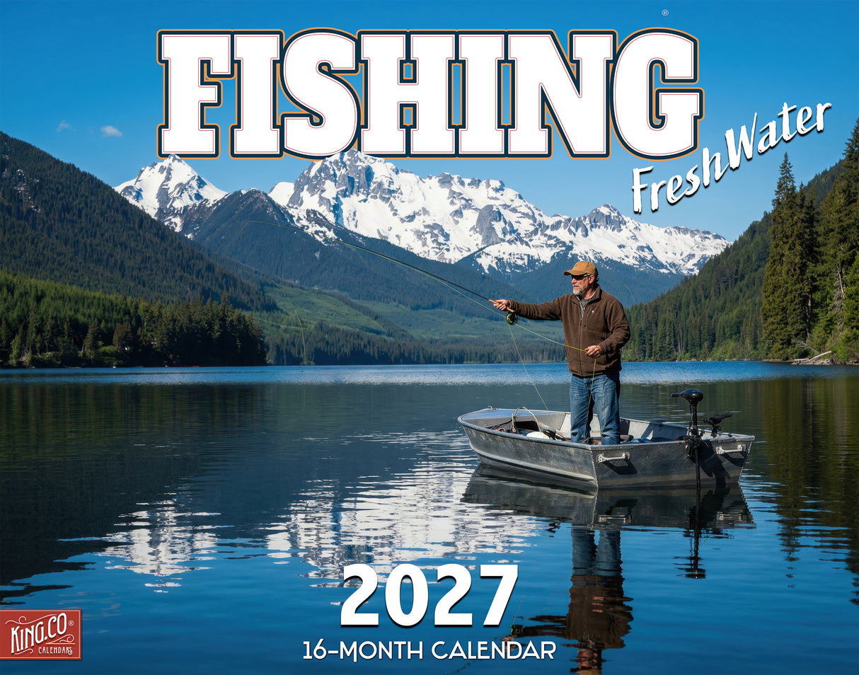 2027 Freshwater Fishing Wall Calendar – 16-Month Fishing Photography
