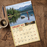 2027 Freshwater Fishing Wall Calendar – 16-Month Fishing Photography
