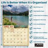 2027 Freshwater Fishing Wall Calendar – 16-Month Fishing Photography