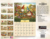 2027 Gnomes Wall Calendar – 16-Month Whimsical Art