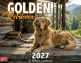 2027 Golden Retriever Wall Calendar – 16-Month Photography