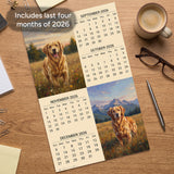 2027 Golden Retriever Wall Calendar – 16-Month Photography