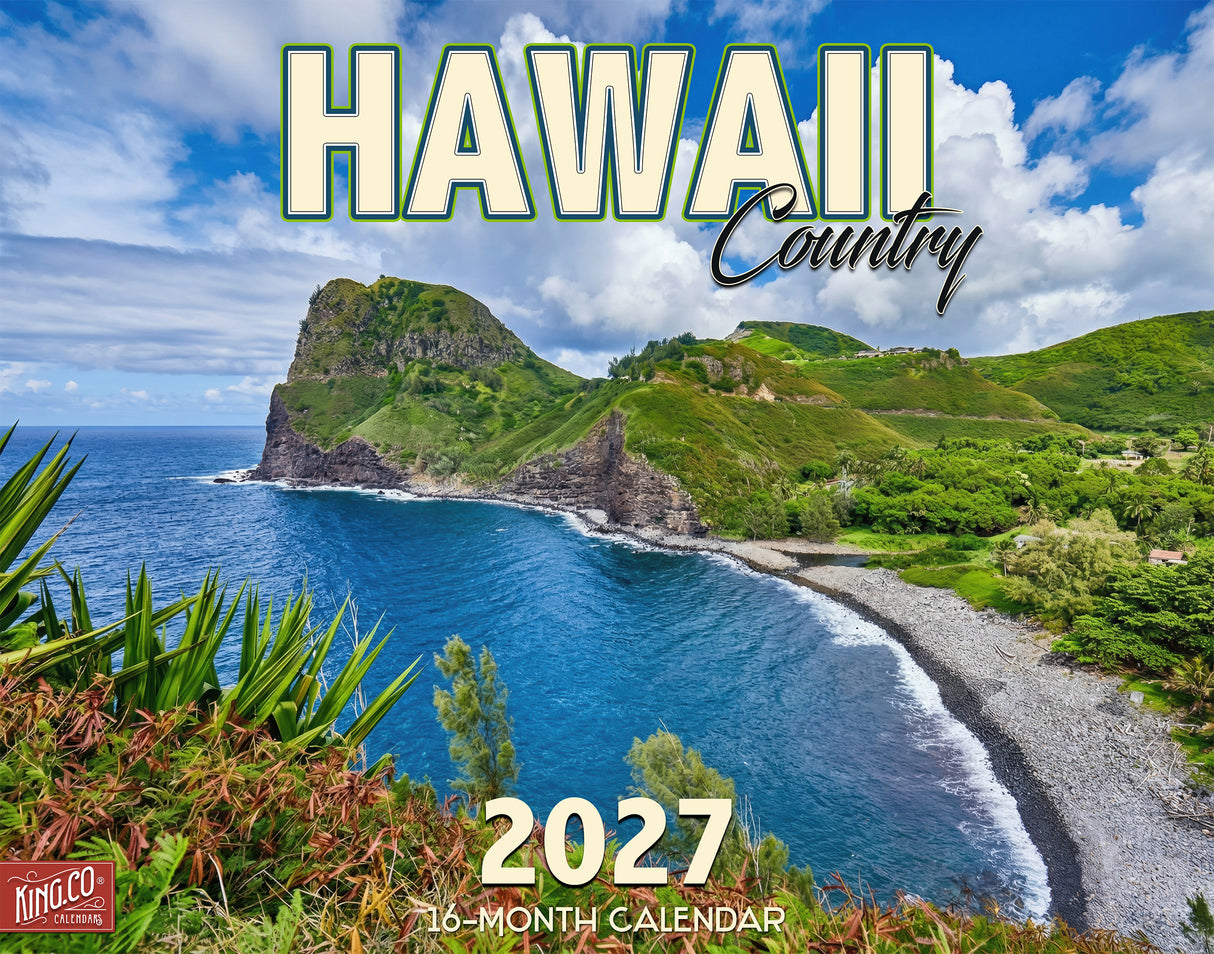 2027 Hawaii Country Wall Calendar – 16-Month Tropical Photography