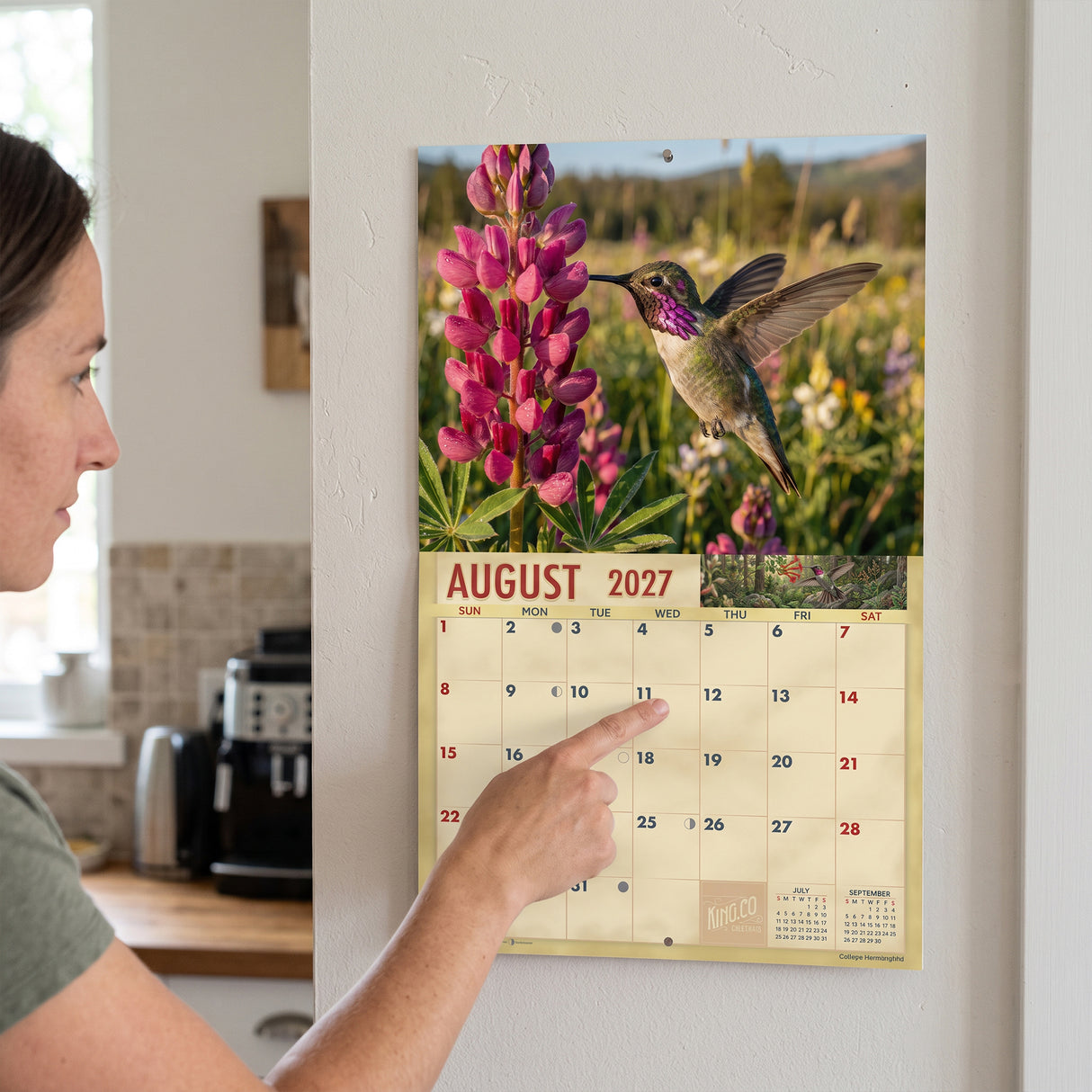 2027 Hummingbirds Wall Calendar – 16-Month Bird Photography