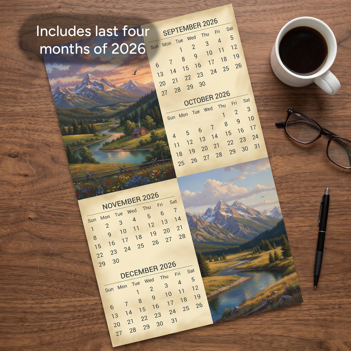 2027 Idaho Country Wall Calendar – 16-Month Scenic Photography