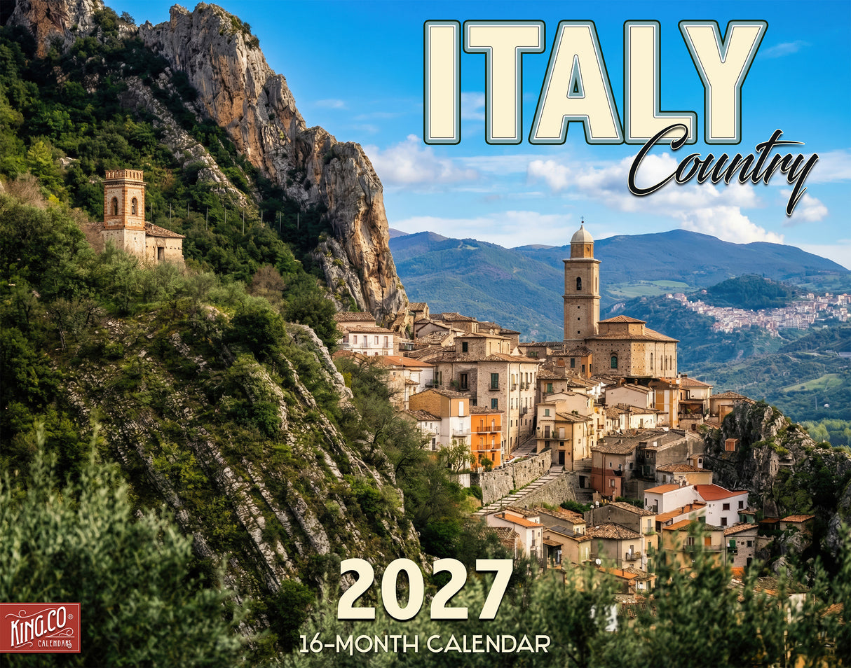 2027 Italy Country Wall Calendar – 16-Month Scenic Photography