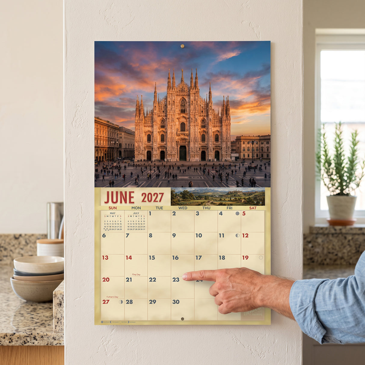 2027 Italy Country Wall Calendar – 16-Month Scenic Photography