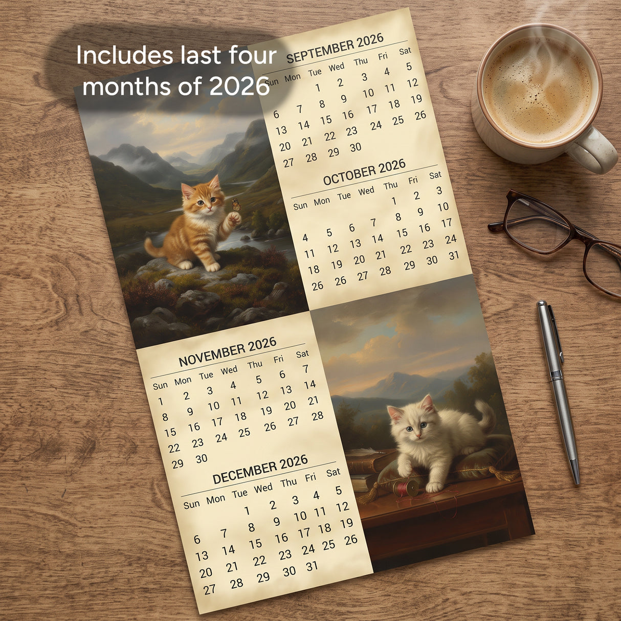 2027 Kittens Wall Calendar – 16-Month Cat Photography