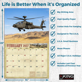 2027 Military Helicopters Wall Calendar – 16-Month Aviation Photography