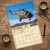 2027 Military Helicopters Wall Calendar – 16-Month Aviation Photography