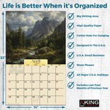 2027 Mountains Scenic Wall Calendar – 16-Month Scenic Art